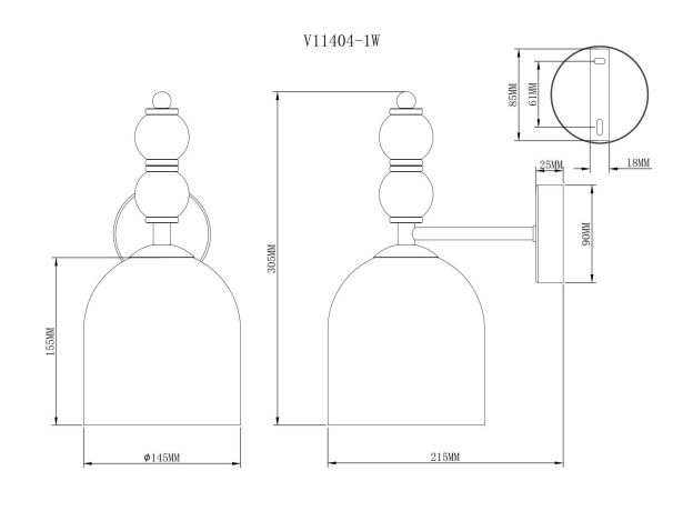 Настенные светильники Moderli УТ000040216 Tamina