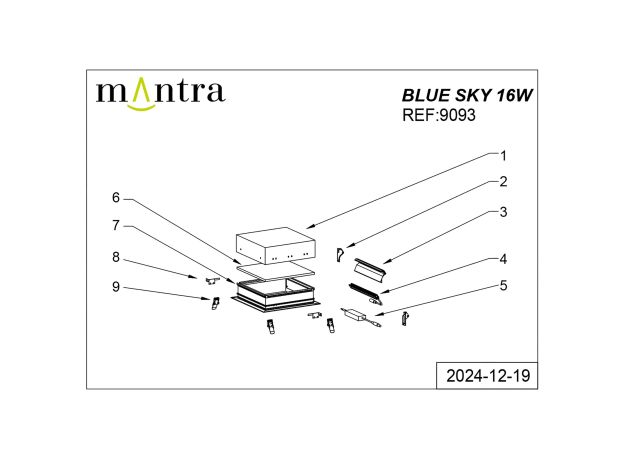 Точечные светильники Mantra 9093 BLUE SKY