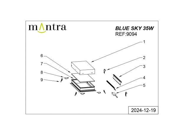 Точечные светильники Mantra 9094 BLUE SKY