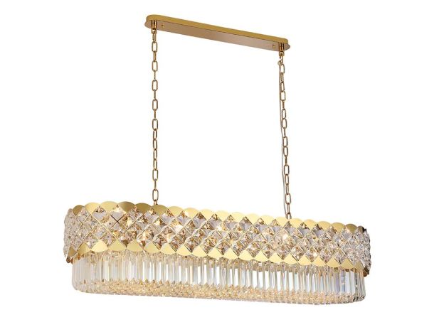 Люстры Newport 8300/120 oval gold polished 8300