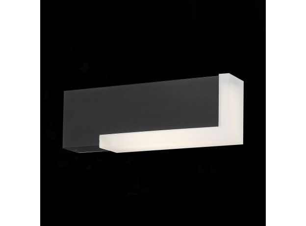 SL096.401.02 Светильник уличный настенный ST-Luce Черный/Белый LED 1*6W 4000K POSTO