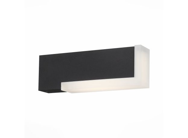 SL096.401.02 Светильник уличный настенный ST-Luce Черный/Белый LED 1*6W 4000K POSTO