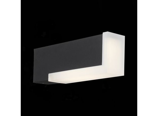 SL096.401.02 Светильник уличный настенный ST-Luce Черный/Белый LED 1*6W 4000K POSTO