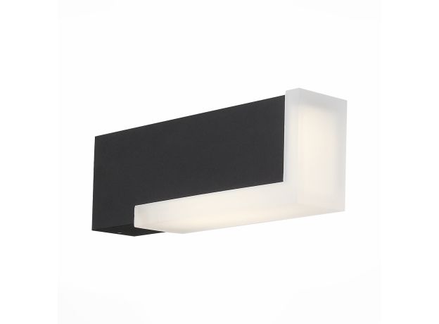 SL096.401.02 Светильник уличный настенный ST-Luce Черный/Белый LED 1*6W 4000K POSTO