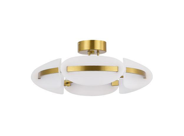 SL1304.302.45 Светильник потолочный ST-Luce латунь/белый LED 1*45W 3000K ETOILE