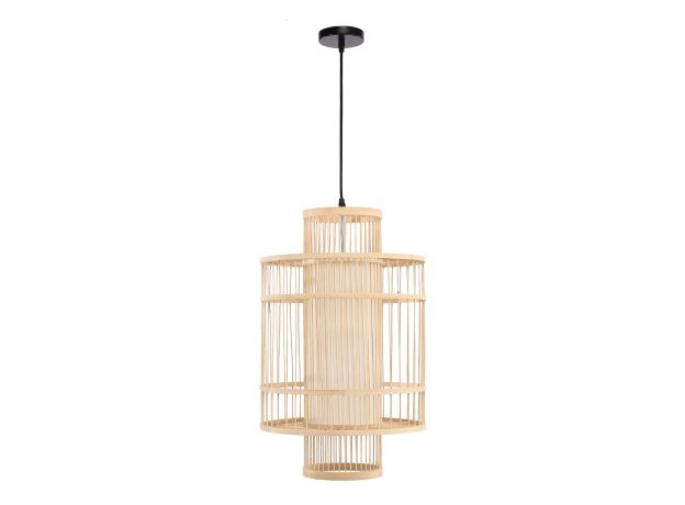 SL6241.523.01 Светильник подвесной ST-Luce Древесный/Белый E27 1*40W ALMA