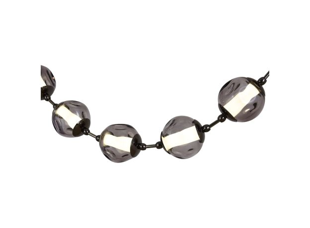 SL6520.403.16 Светильник подвесной ST-Luce черный жемчуг/прозрачно-дымчатый LED 1*80W 4000K HELMI