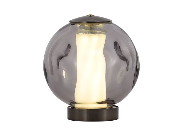 SL6520.404.01 Прикроватная лампа ST-Luce черный жемчуг/прозрачно-дымчатый LED 1*5W 4000K HELMI