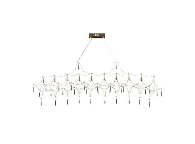 SL6603.203.23 Светильник подвесной ST-Luce Золотистый/Прозрачный LED 1*23W 4000K GRAVETTA
