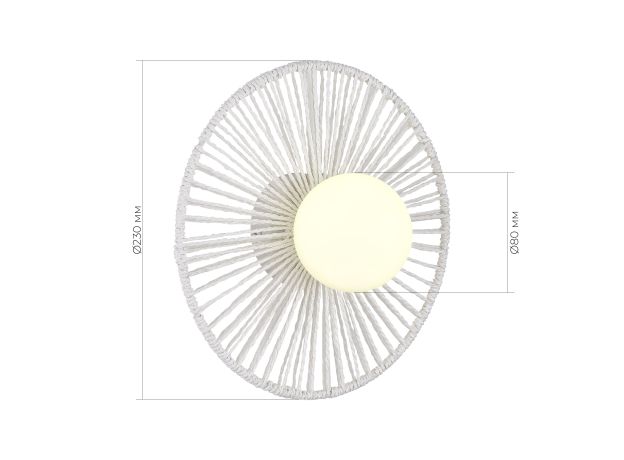 SLE6022-501-01 Светильник настенный белый/белый G9 LED 1*5W LOOM