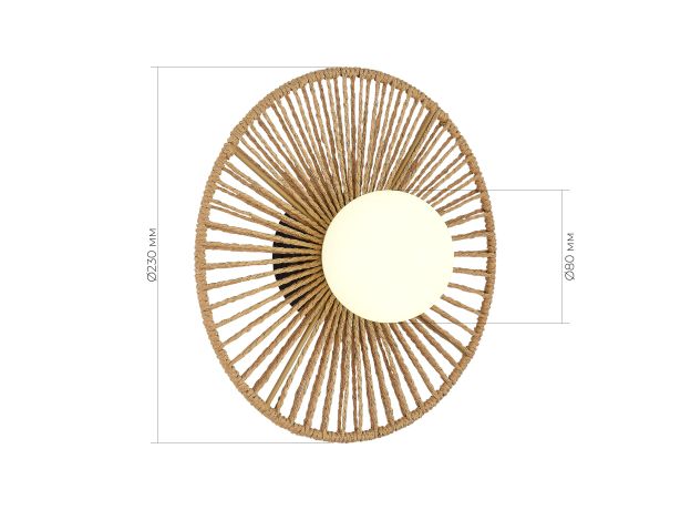SLE6022-601-01 Светильник настенный бежевый/бежевый, белый G9 LED 1*5W LOOM