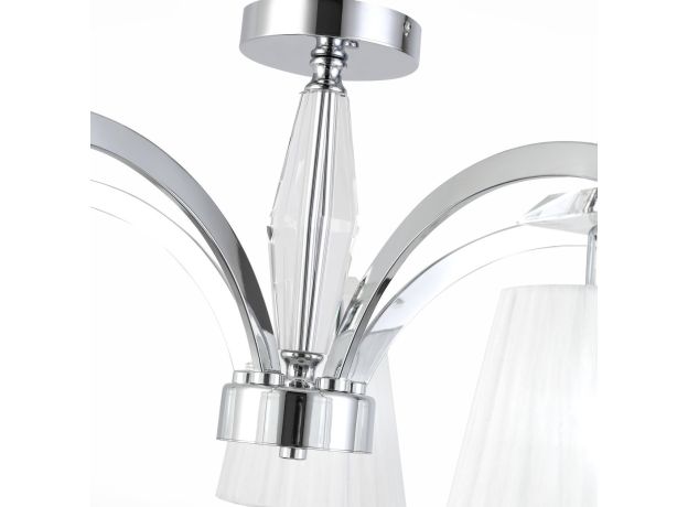 Уценка SL1756.102.05 Светильник потолочный ST-Luce Хром/Светло-серый E14 5*40W BELLO
