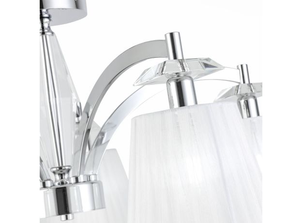 Уценка SL1756.102.05 Светильник потолочный ST-Luce Хром/Светло-серый E14 5*40W BELLO