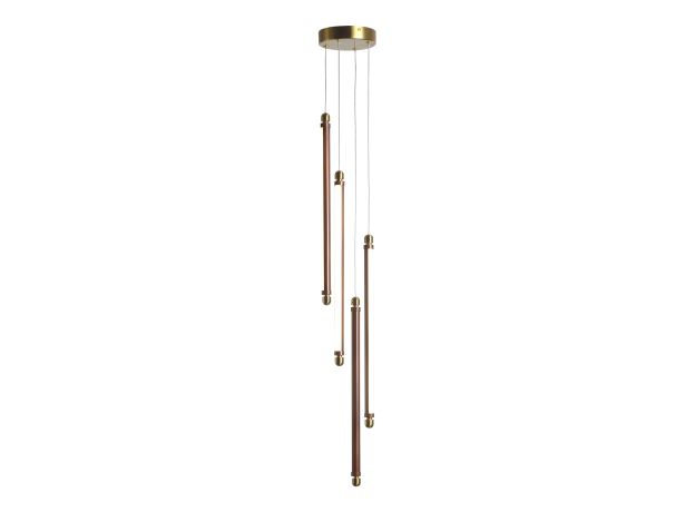 Уценка SL6225.303.04 Светильник подвесной ST-Luce Латунь/Терракотовый, Белый LED 4*6W 3000K BRICK