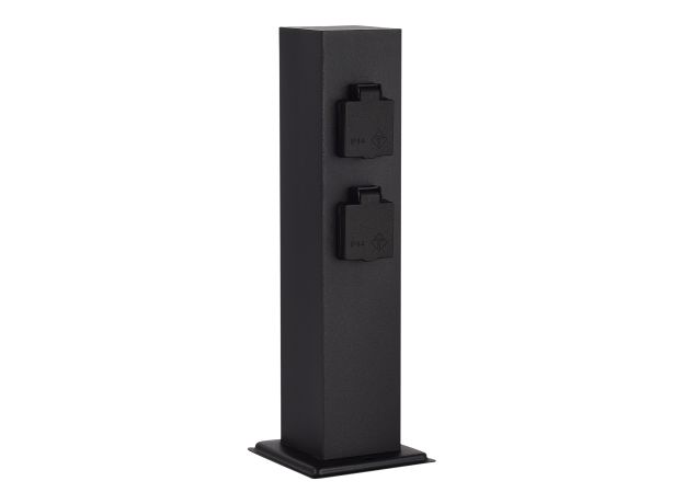 SL9012.415.00 Столб уличный 4 розетки ST-Luce черный 3500W SOCKET
