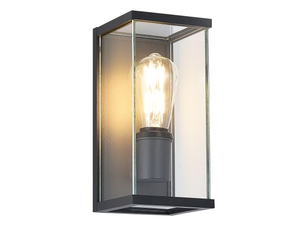 SL9019.701.01 Светильник уличный настенный ST-Luce темно-серый E27 1*15W GROSS