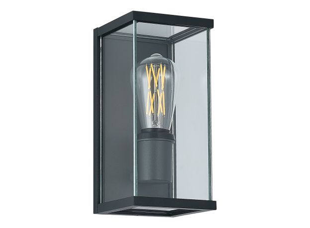 SL9019.701.01 Светильник уличный настенный ST-Luce темно-серый E27 1*15W GROSS