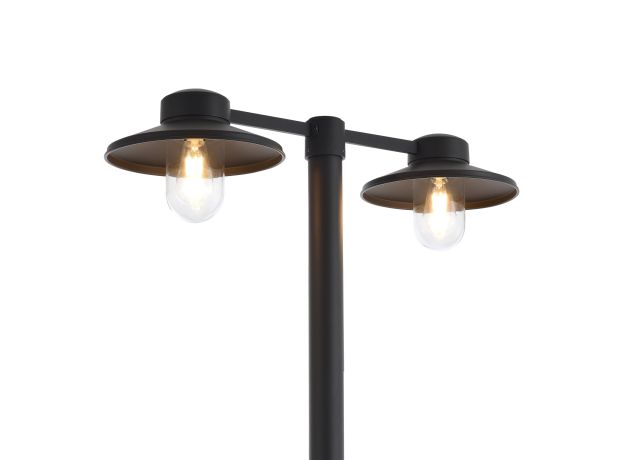 SL9542.705.02 Светильник уличный напольный ST-Luce темно-серый E27 2*60W BASKO