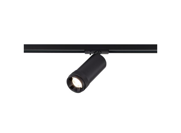 ST385.436.10 Св-к трек. Zoom Черный LED 1*10W 3000K 900Lm Ra 10-55° IP20 D55xH125 220V Однофазная трековая система