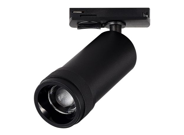 ST385.446.20 Св-к трек. Zoom Черный LED 1*20W 4000K 1 800Lm Ra 10-55° IP20 D65xH145 220V Однофазная трековая система