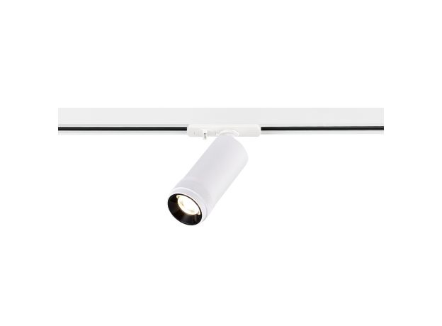 ST385.546.10 Св-к трек. Zoom Белый LED 1*10W 4000K 900Lm Ra 10-55° IP20 D55xH125 220V Однофазная трековая система