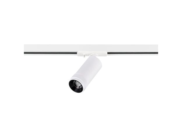 ST385.546.10 Св-к трек. Zoom Белый LED 1*10W 4000K 900Lm Ra 10-55° IP20 D55xH125 220V Однофазная трековая система