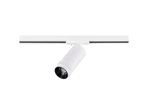 ST385.546.20 Св-к трек. Zoom Белый LED 1*20W 4000K 1 800Lm Ra 10-55° IP20 D65xH145 220V Однофазная трековая система