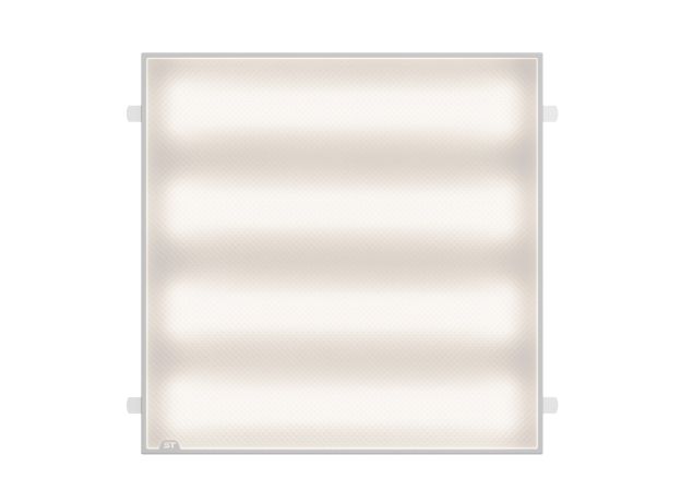 STP-G-1001-P-36-4K-40 Св-к ДВО ST Luce STANDART IP40 590*590*40мм 36Вт 4200лм 4000К призма(Грильято) Коммерческое освещение