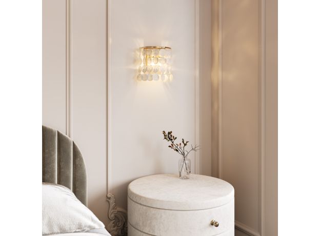 Бра с перламутром 60084/2 латунь/перламутр