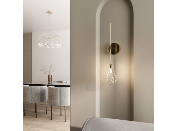 Бра со стеклянным плафоном 201002