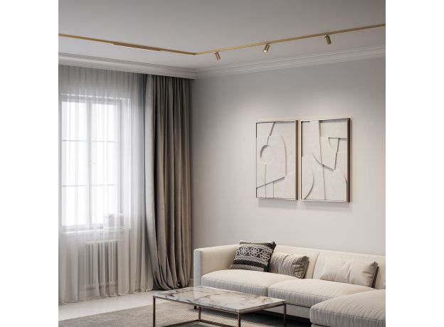 Brass Line Трековый светильник 10W 4000K латунь 85525/01