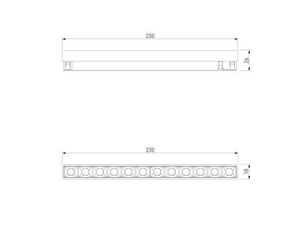 Brass Line Трековый светильник 10W 4000K латунь 85528/01