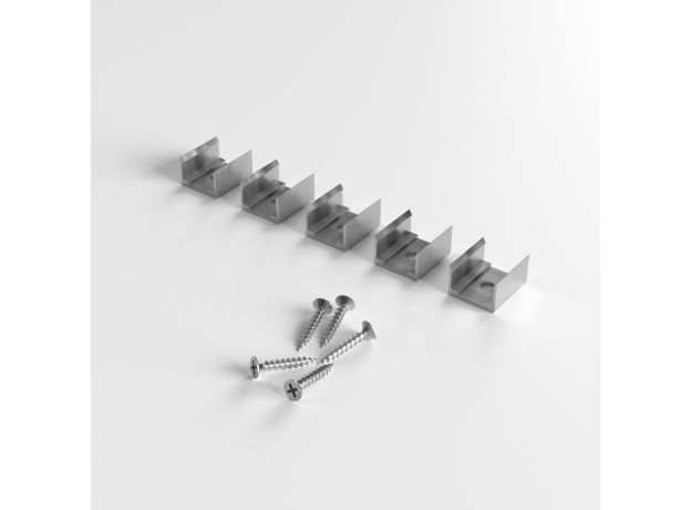 Клипса монтажная для силиконового профиля для светодиодной ленты (5 шт.) Clip LL-2-ALP026