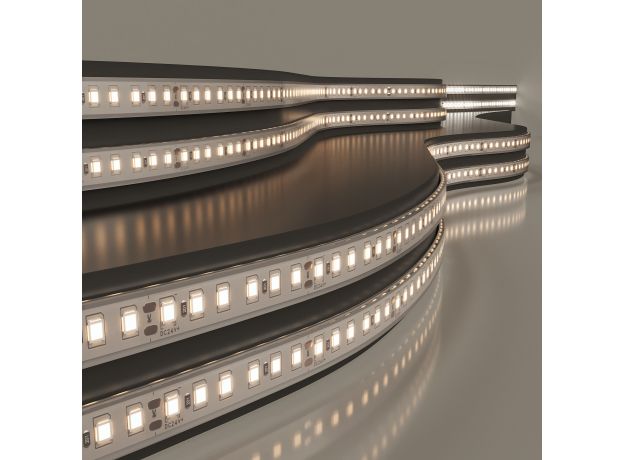 Лента светодиодная 120Led 8W IP68 3000K теплый белый, 5 м 2835 24V 120Led 8W IP68