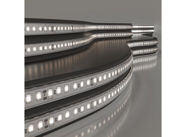 Лента светодиодная 120Led 8W IP68 4000K дневной белый, 5м 2835 24V 120Led 8W IP68
