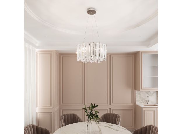 Люстра хрустальная с функцией Умный Дом 101011/6 хром