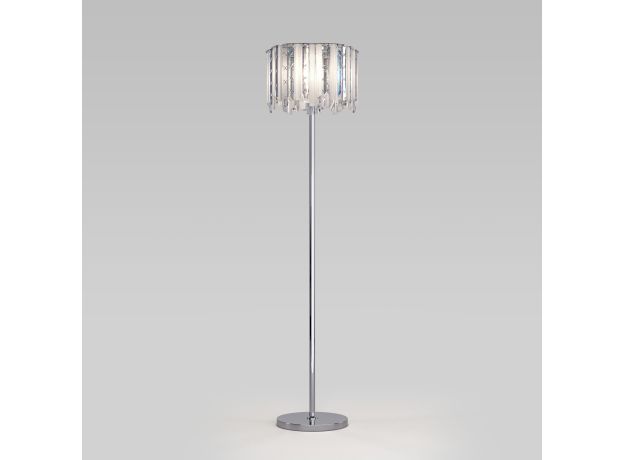 Напольный светильник с хрусталем 109011 хром