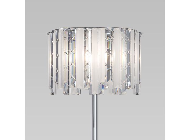 Напольный светильник с хрусталем 109011 хром