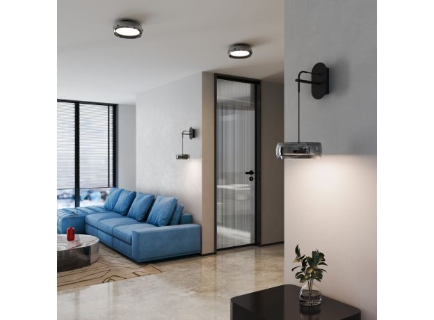 Настенный светильник черный светодиодный 201052 LED