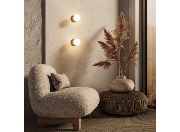 Настенный светильник из травертина 303051 травертин