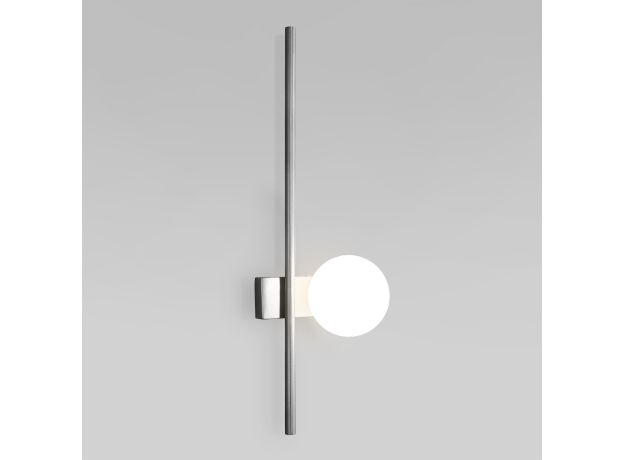 Настенный светильник с матовым плафоном 503052 хром