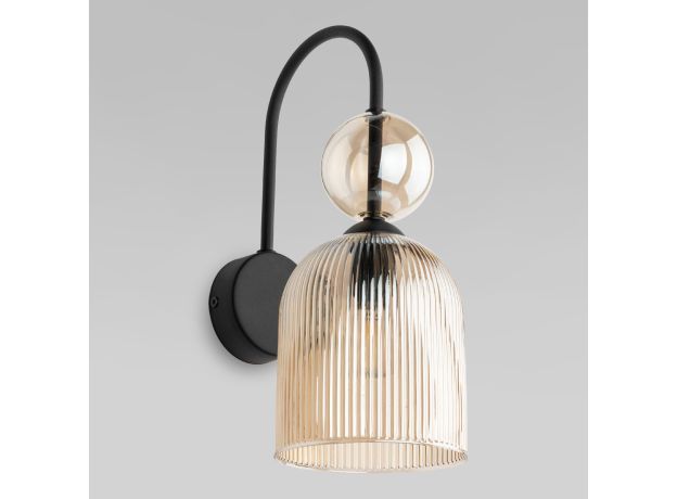 Настенный светильник со стеклянным плафоном 11140 Sophia Cognac