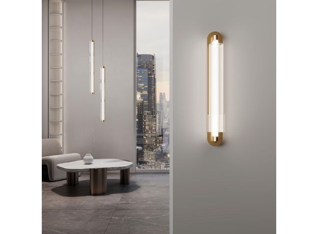 Настенный светодиодный светильник с регулировкой цветовой температуры 2700/3000/4200 К 303071 LED латунь