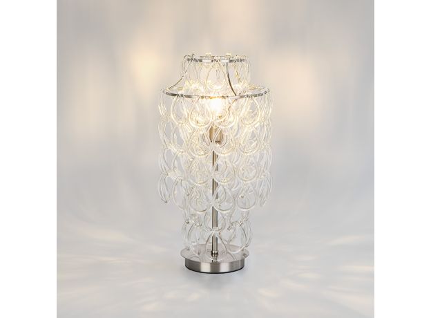 Настольный светильник с фигурным стеклом 1_380