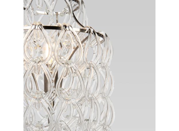 Настольный светильник с фигурным стеклом 1_380