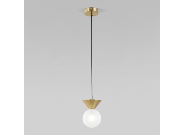 Подвесной светильник с фактурным плафоном 302004 латунь