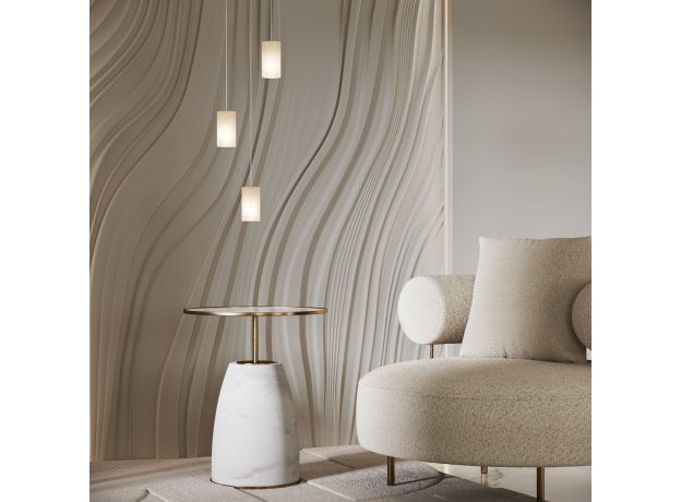 Подвесной светильник с плафоном из испанского алебастра 304052 алебастр / латунь