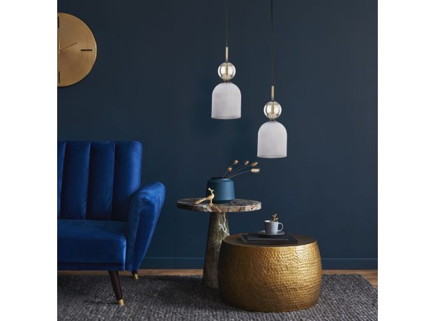 Подвесной светильник со стеклянным плафоном 11020 Sophia Cognac