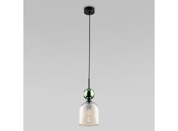 Подвесной светильник со стеклянным плафоном 11146  Sophia Green Cognac