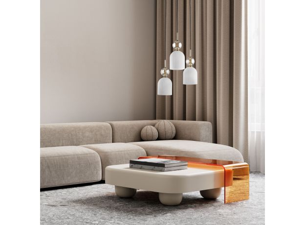 Подвесной светильник со стеклянными плафонами 11021 Sophia Cognac